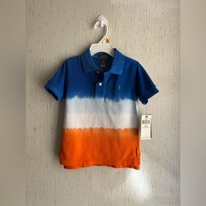 NWT Ralph Lauren Short Sleeve Tie Dye Polo Toddler Boy 3T